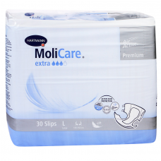 MoliCare Premium extra soft - Моликар Премиум экстра софт - Воздухопроницаемые подгузники: размер L, 30 шт.