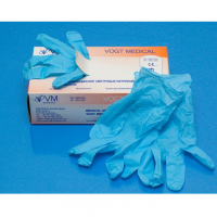 Перчатки медицинские смотровые нестер. нитриловые неопудренные текстурированные, р-р S, VM